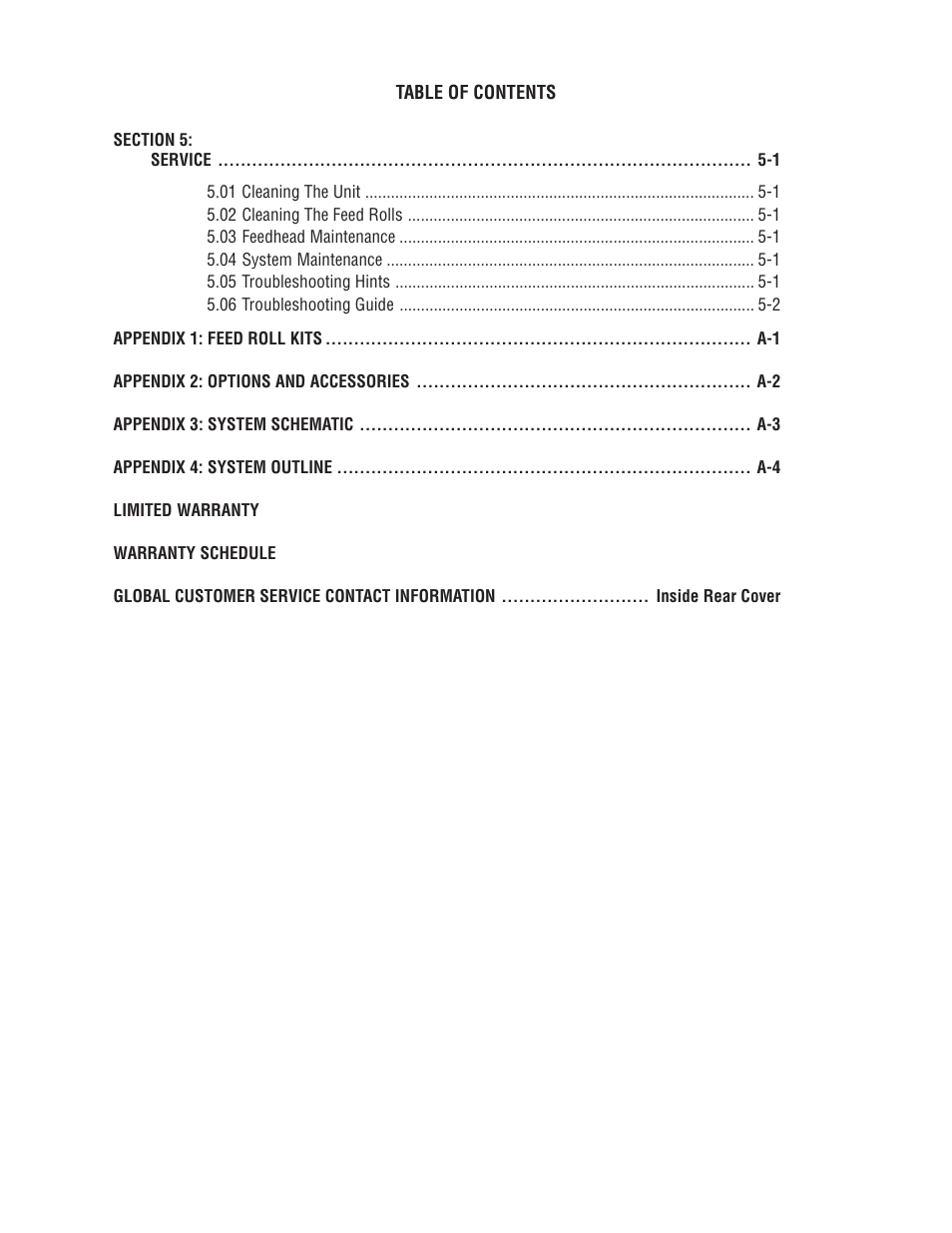 Tweco A 2000 Ultra-Feed User Manual | Page 5 / 44