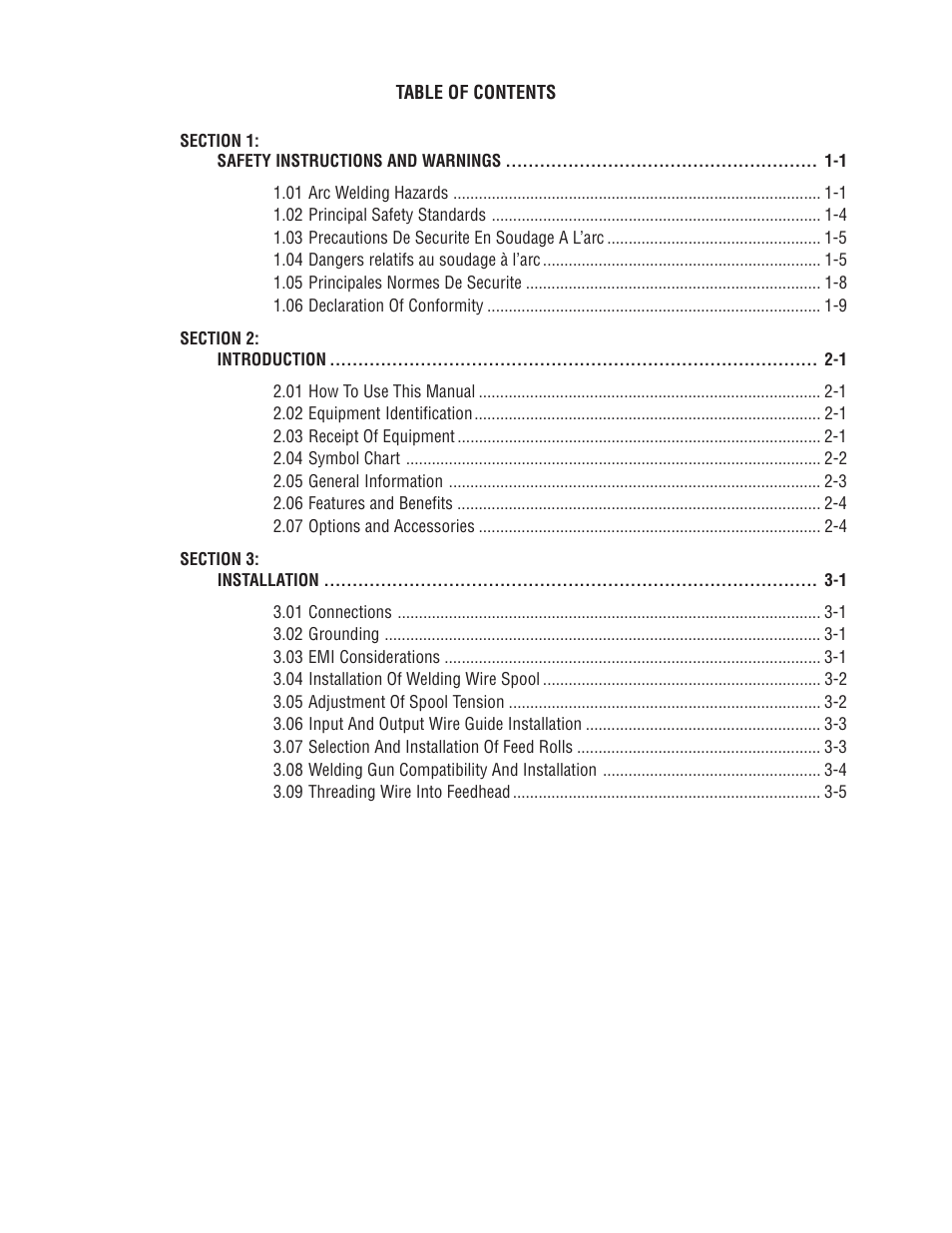 Tweco VA 2000 Ultra-Feed User Manual | Page 4 / 50