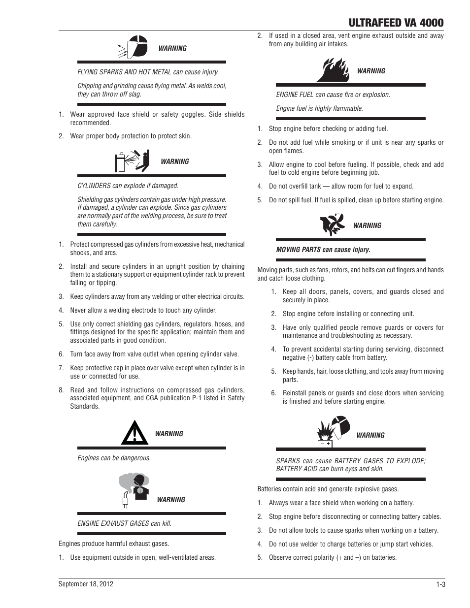 Ultrafeed va 4000 | Tweco VA 4000 Ultra-Feed User Manual | Page 9 / 56