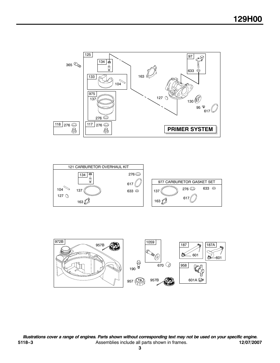 Primer system | Briggs & Stratton 129H00 User Manual | Page 3 / 10