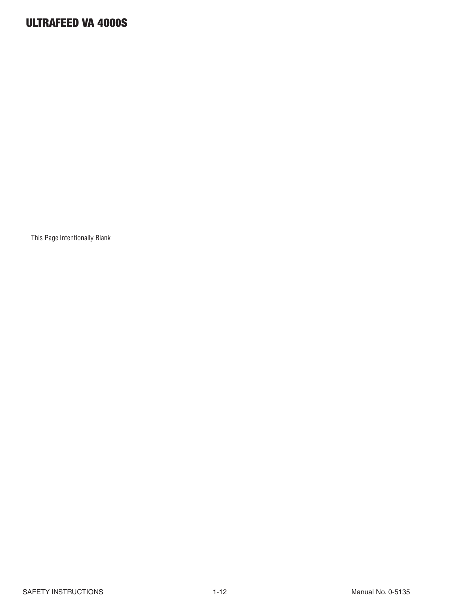 Ultrafeed va 4000s | Tweco VA 4000S Ultra-Feed User Manual | Page 18 / 58