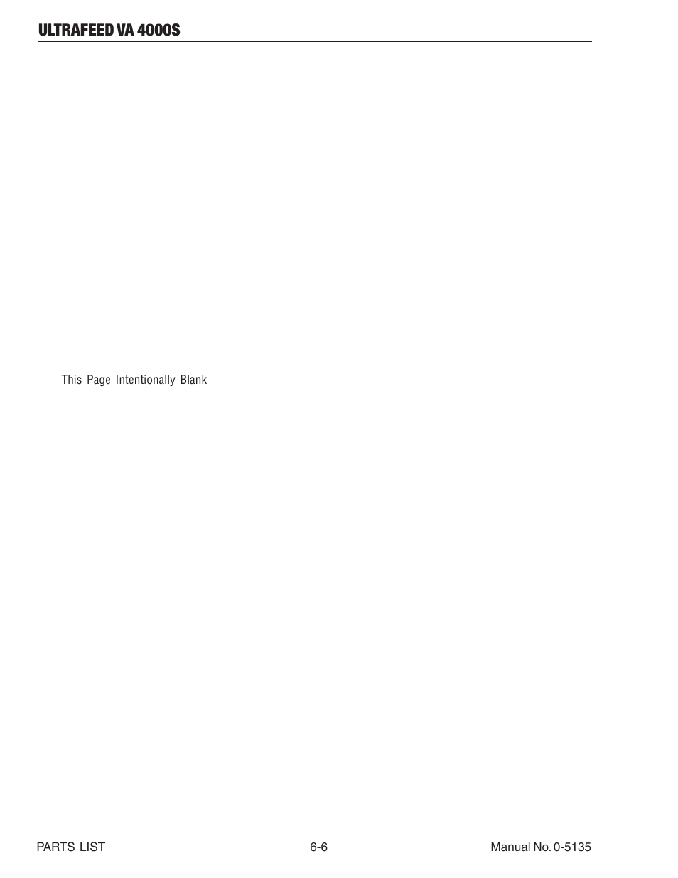 Ultrafeed va 4000s | Tweco VA 4000S Ultra-Feed User Manual | Page 48 / 58