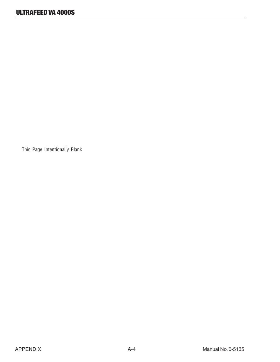 Ultrafeed va 4000s | Tweco VA 4000S Ultra-Feed User Manual | Page 52 / 58