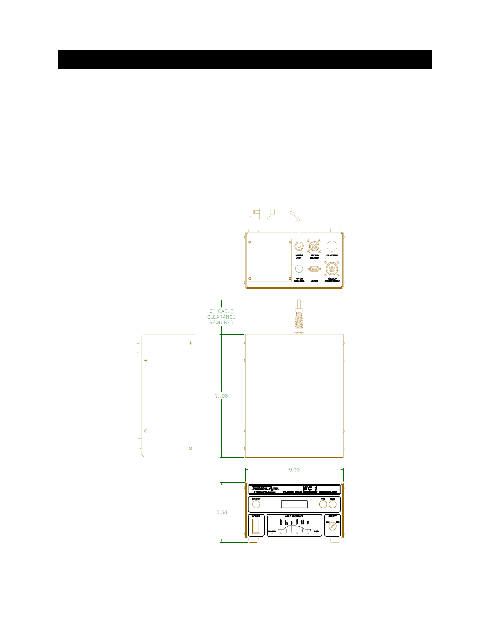 0 control installation, 1 enclosure installation, 2 standard enclosure dimensions | Control installation, Nclosure, Nstallation, Tandard, Imensions | Tweco WC 1 Weld Sequence Controlle User Manual | Page 7 / 35