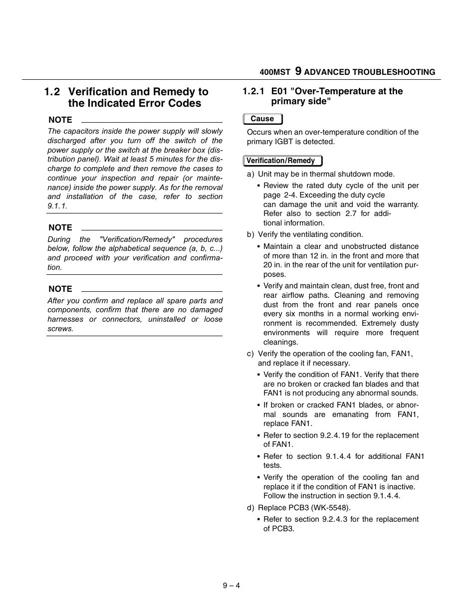 Tweco 400 MST Arc Master User Manual | Page 41 / 102
