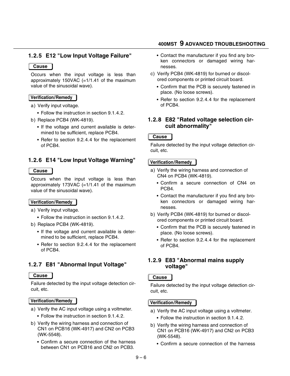 Tweco 400 MST Arc Master User Manual | Page 43 / 102