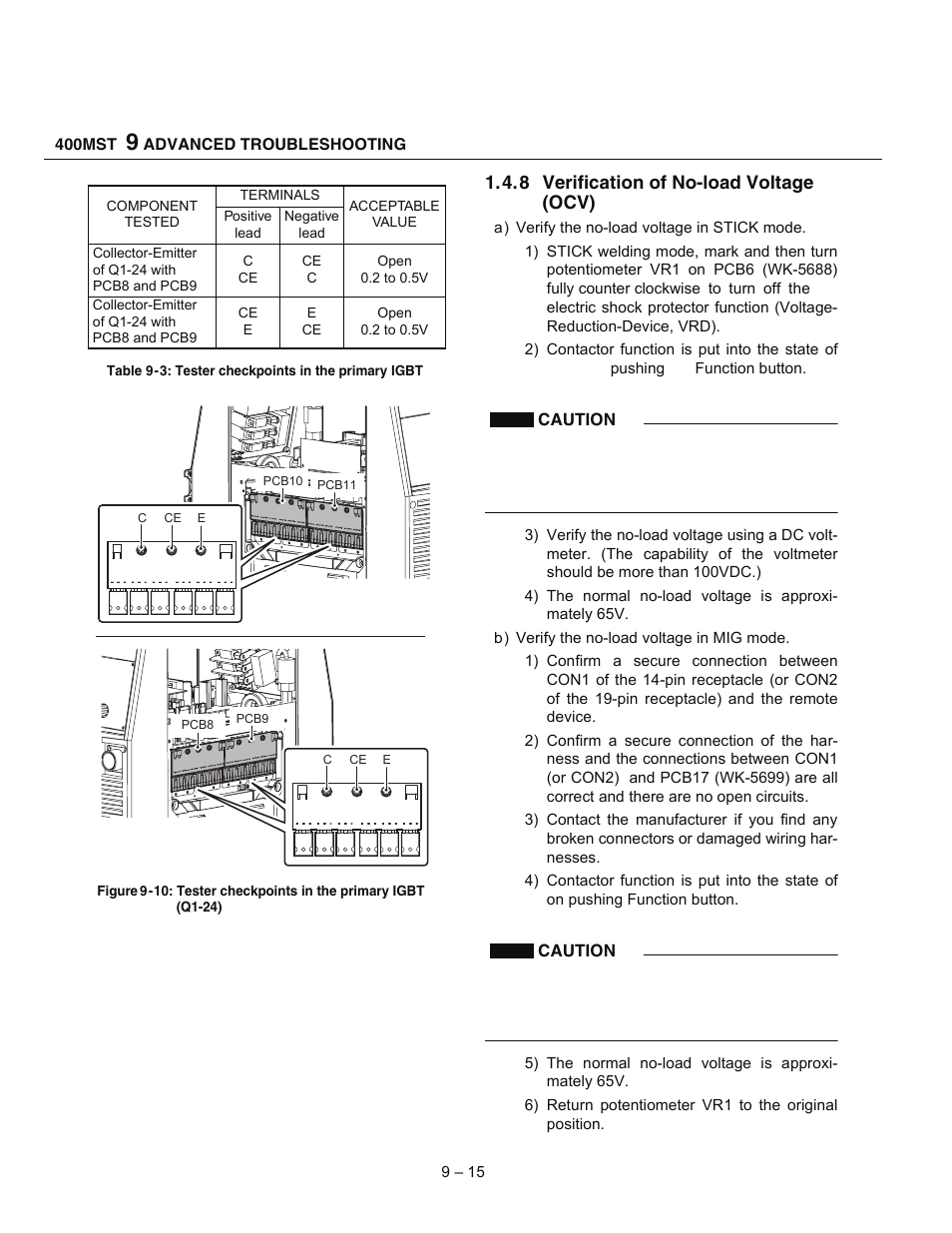 Tweco 400 MST Arc Master User Manual | Page 52 / 102