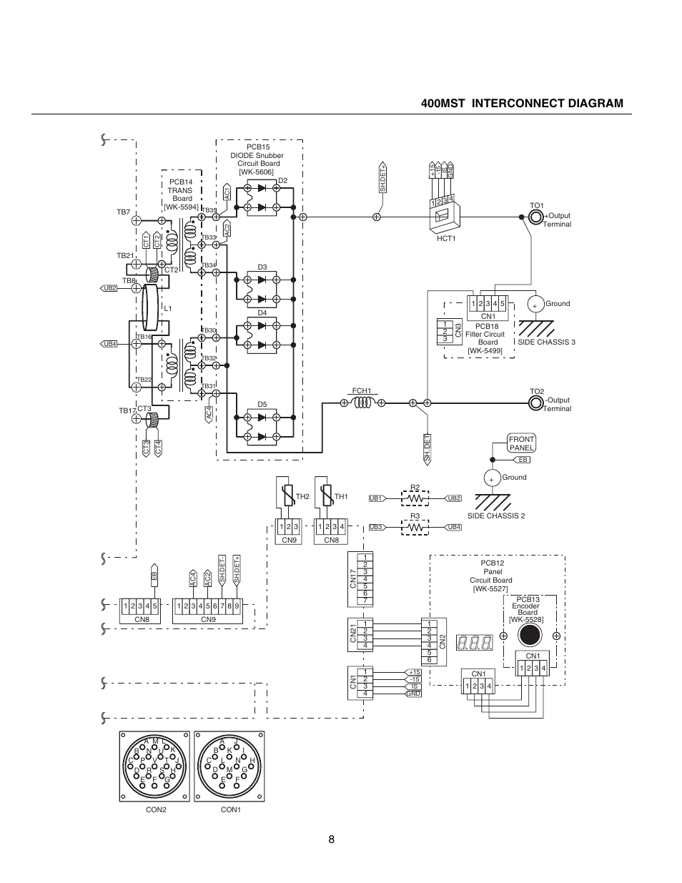 400mst interconnect diagram | Tweco 400 MST Arc Master User Manual | Page 95 / 102