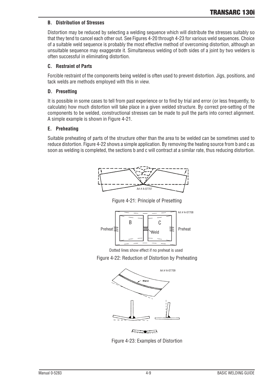 Transarc 130i | Tweco 130i Transarc Operating Manual User Manual | Page 45 / 72