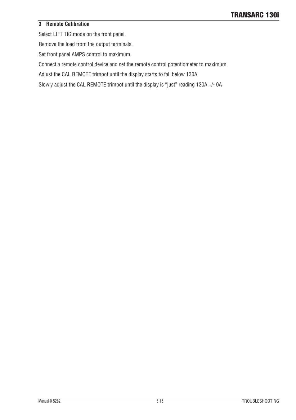 Transarc 130i | Tweco 130i Transarc Service Manual User Manual | Page 57 / 86