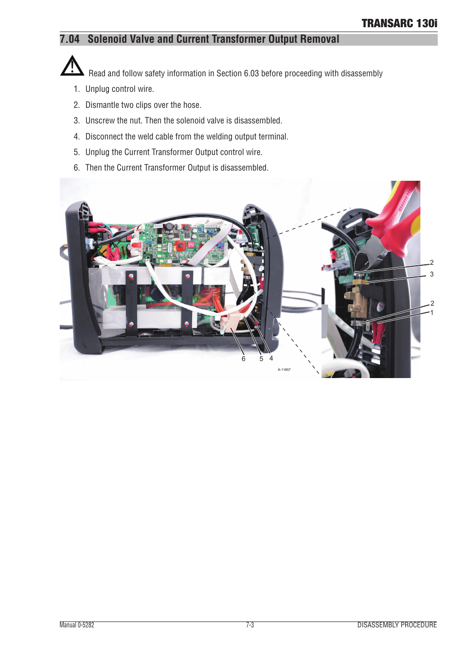 Transarc 130i | Tweco 130i Transarc Service Manual User Manual | Page 63 / 86