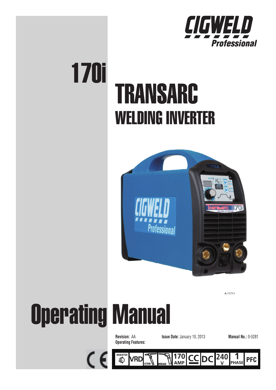 Tweco 170i Transarc User Manual | 72 pages