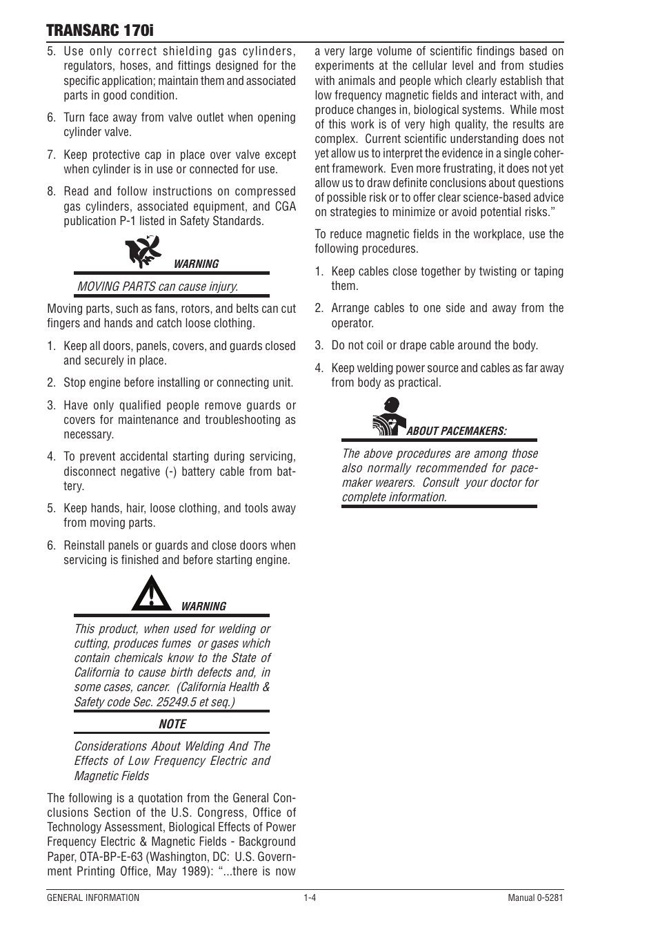 Transarc 170i | Tweco 170i Transarc User Manual | Page 10 / 72
