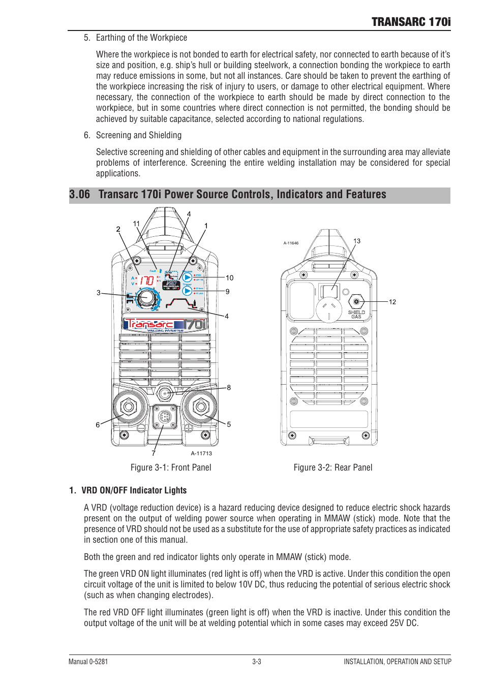Transarc 170i | Tweco 170i Transarc User Manual | Page 21 / 72