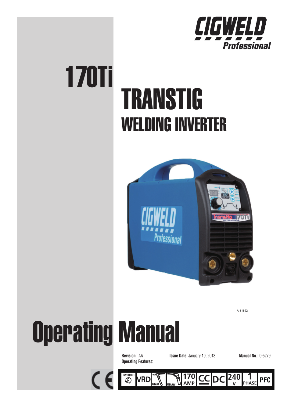 Tweco 170Ti Transtig User Manual | 72 pages