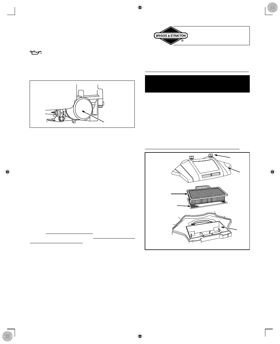 Maintenance, Air cleaner | Briggs & Stratton 406700 User Manual | Page 11 / 20