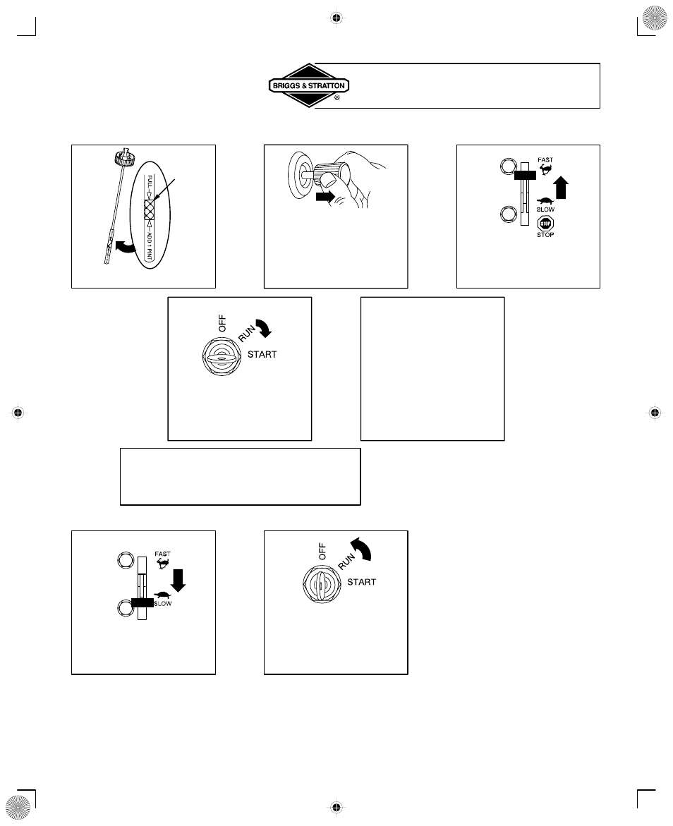 Starting and stopping, Electric (key) starter | Briggs & Stratton 406700 User Manual | Page 9 / 20