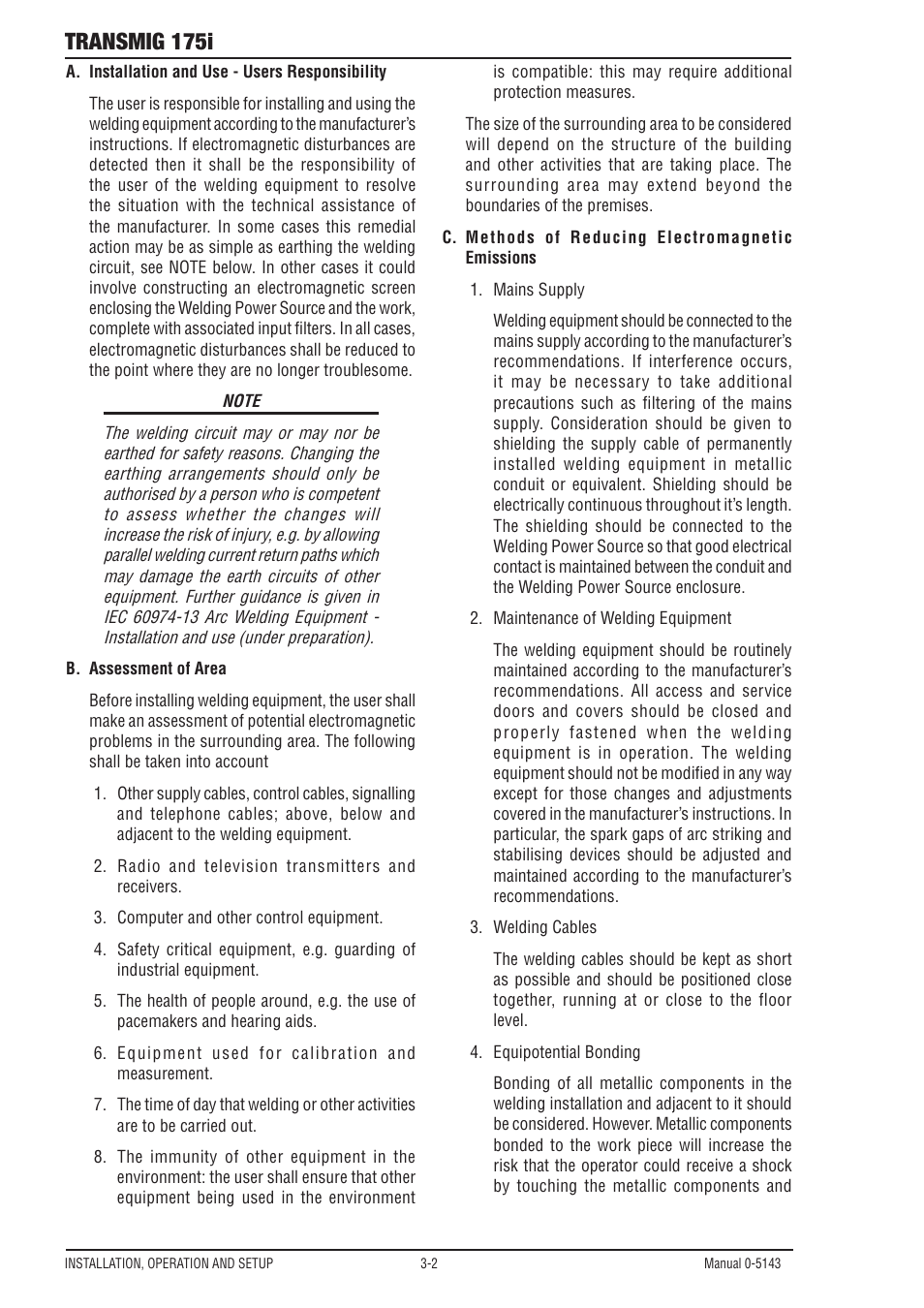 Transmig 175i | Tweco 175i Transtig User Manual | Page 20 / 80