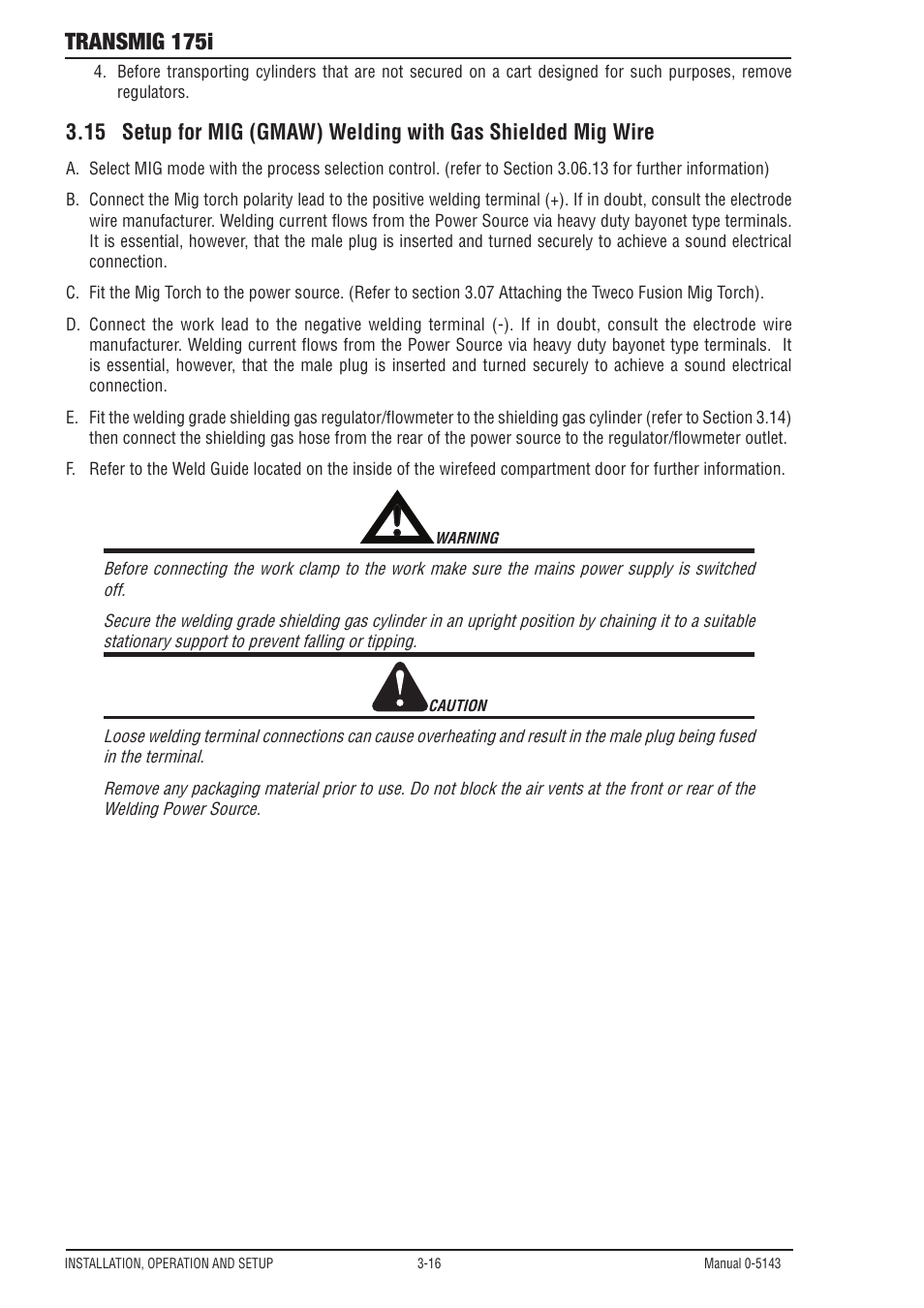 Transmig 175i | Tweco 175i Transtig User Manual | Page 34 / 80