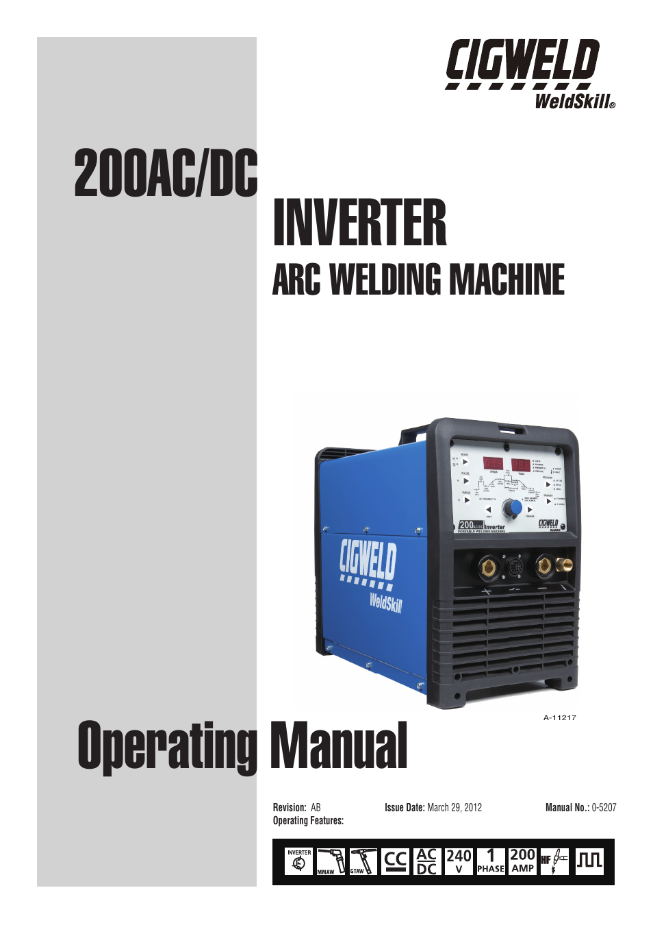 Tweco 200DC Inverter Arc Welding Machine User Manual | 68 pages