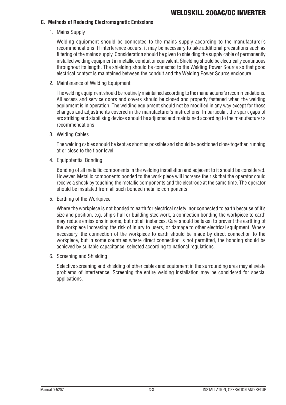 Weldskill 200ac/dc inverter | Tweco 200DC Inverter Arc Welding Machine User Manual | Page 21 / 68