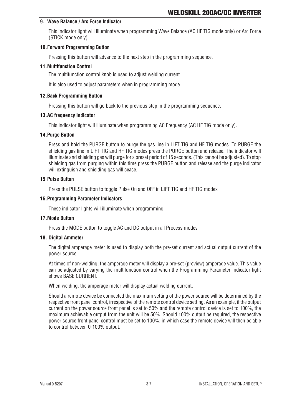 Weldskill 200ac/dc inverter | Tweco 200DC Inverter Arc Welding Machine User Manual | Page 25 / 68