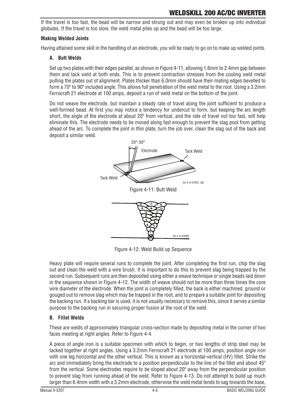 Weldskill 200 ac/dc inverter | Tweco 200DC Inverter Arc Welding Machine User Manual | Page 41 / 68