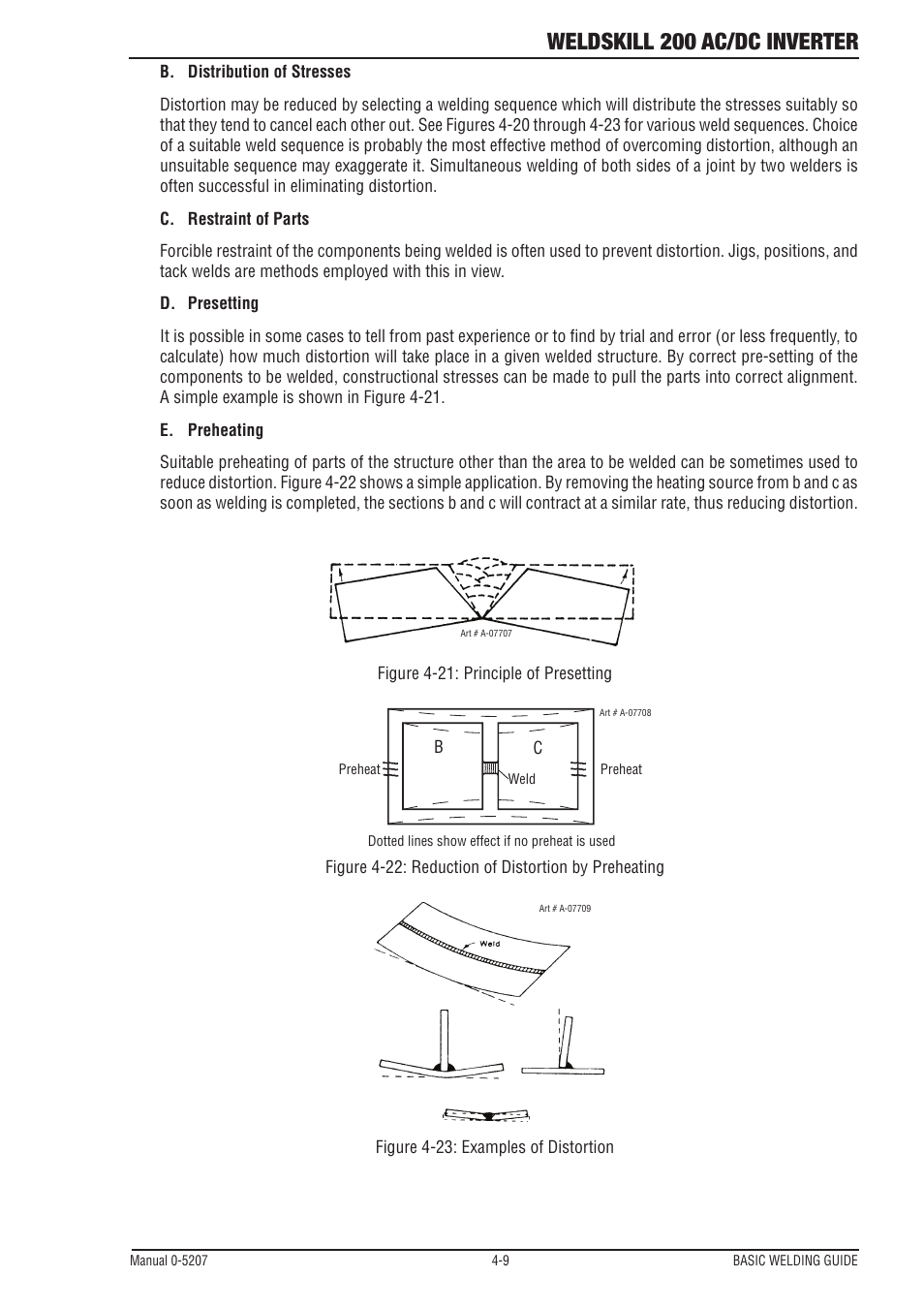 Weldskill 200 ac/dc inverter | Tweco 200DC Inverter Arc Welding Machine User Manual | Page 45 / 68