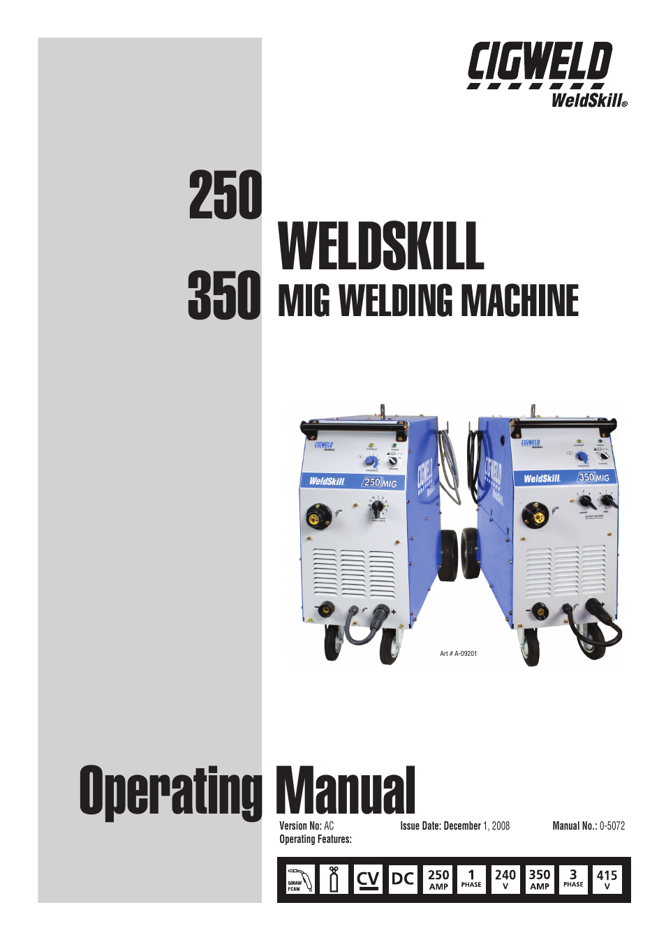 Tweco 250 Weldskill MIG User Manual | 52 pages