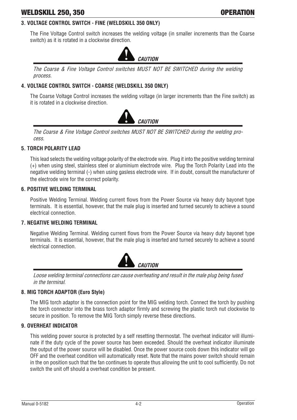 Tweco 350 4R Wirefeeder User Manual | Page 26 / 66