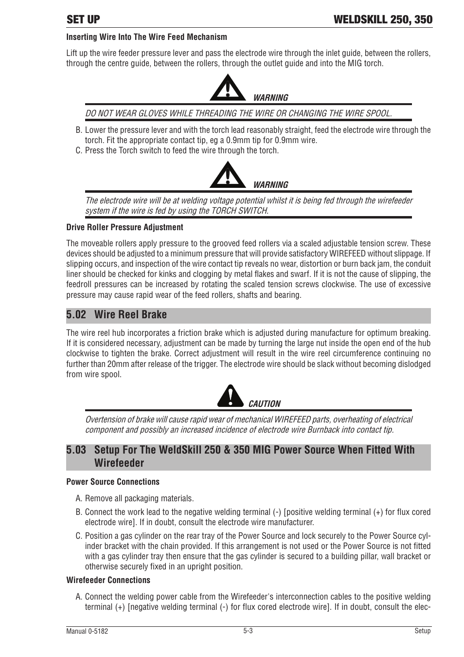 Tweco 350 4R Wirefeeder User Manual | Page 35 / 66