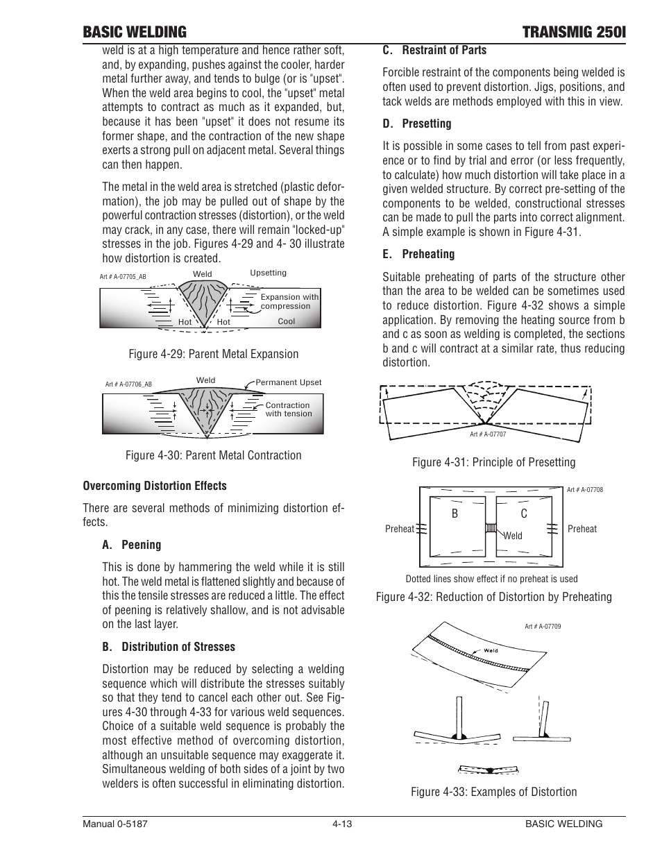 Basic welding transmig 250i | Tweco 250i Transmig Inverter User Manual | Page 69 / 100