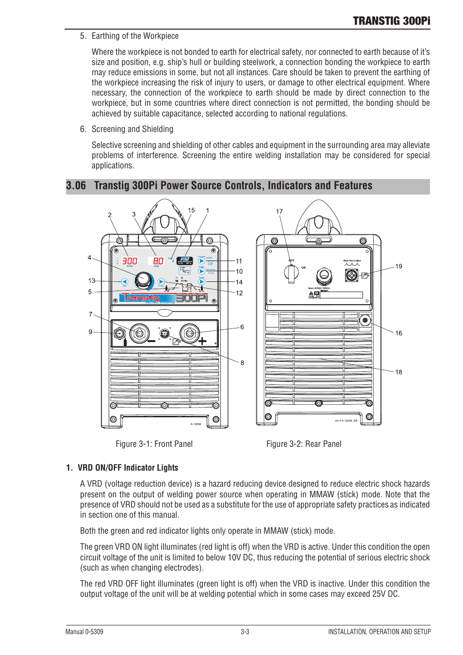 Transtig 300pi | Tweco 300Pi Transtig Welding Inverter User Manual | Page 21 / 72