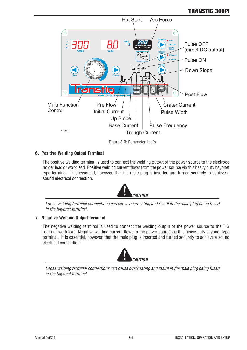 Transtig 300pi | Tweco 300Pi Transtig Welding Inverter User Manual | Page 23 / 72