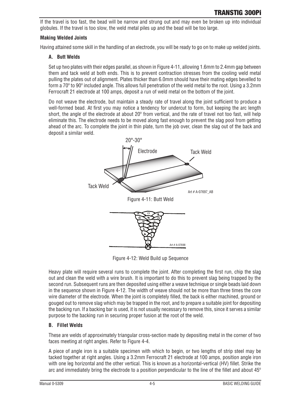 Transtig 300pi | Tweco 300Pi Transtig Welding Inverter User Manual | Page 43 / 72