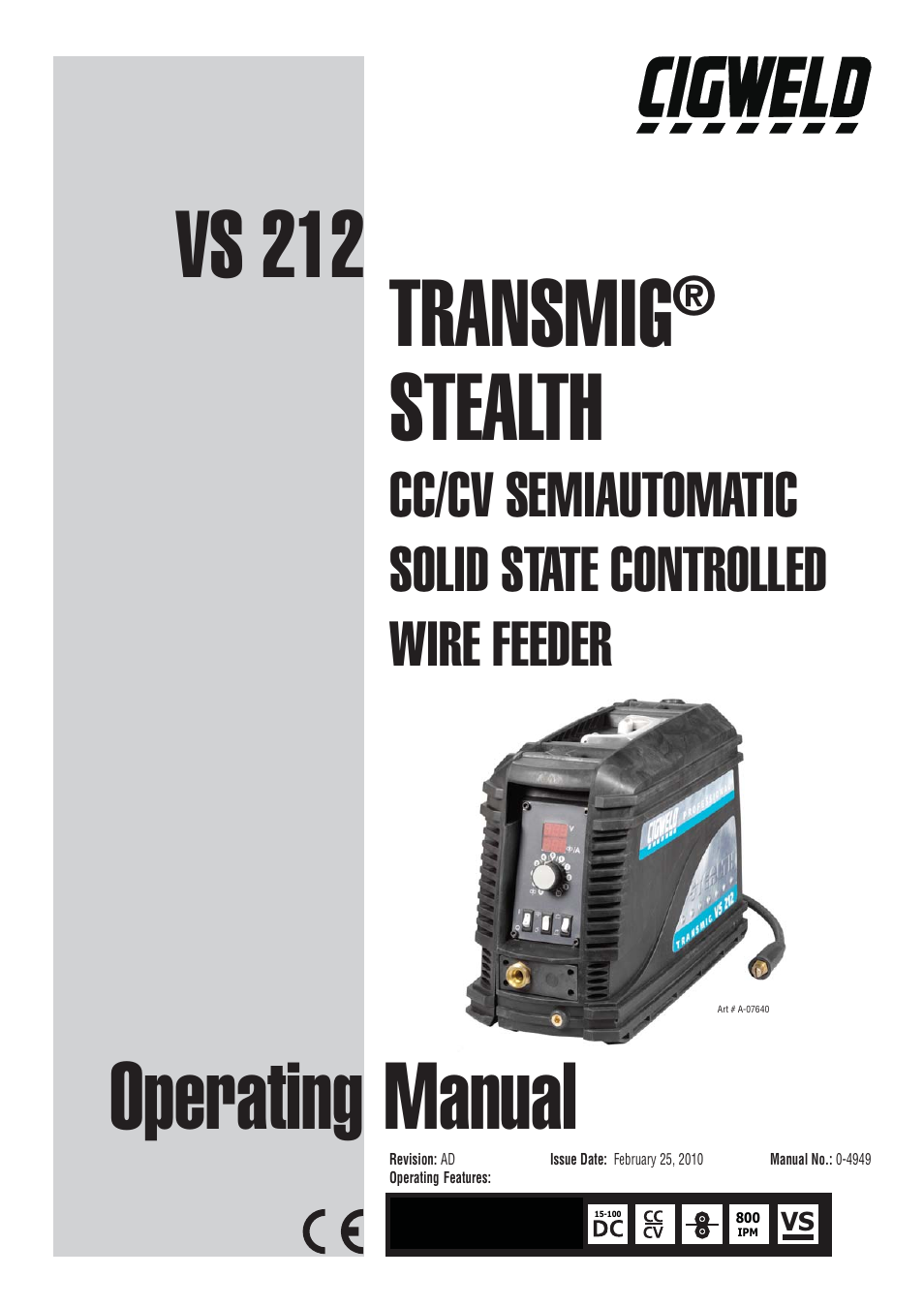 Tweco VS212 Wire Feeder User Manual | 50 pages