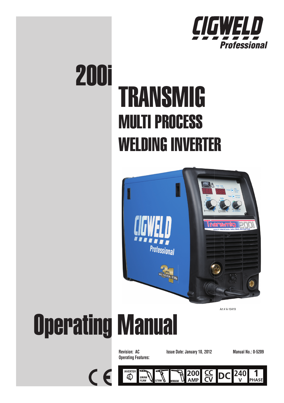 Tweco 200i Multi Process Welding Inverter User Manual | 82 pages