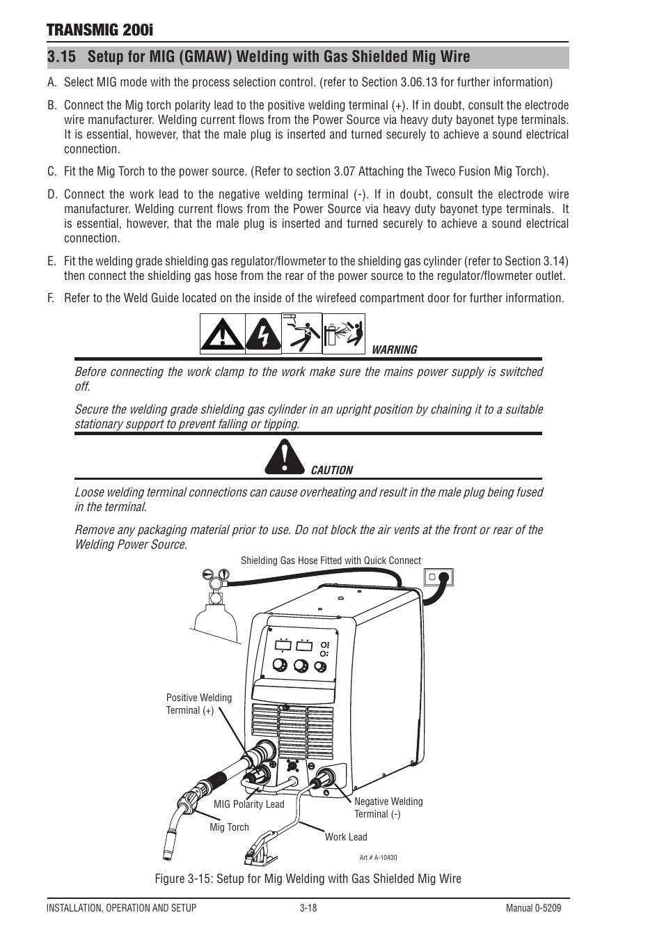 Transmig 200i | Tweco 200i Multi Process Welding Inverter User Manual | Page 36 / 82