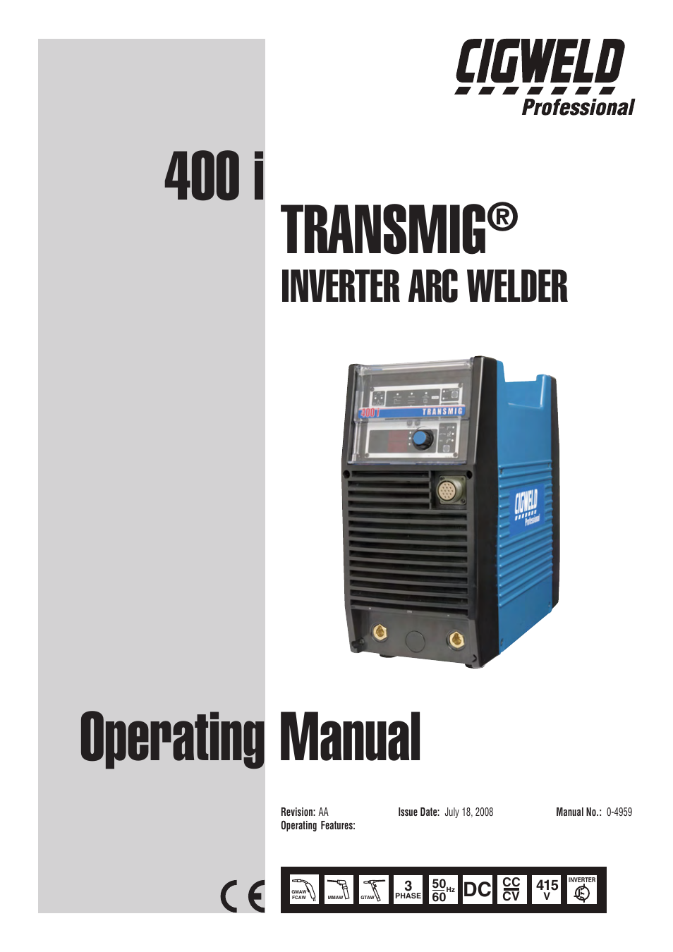 Tweco 400i Transmig User Manual | 64 pages