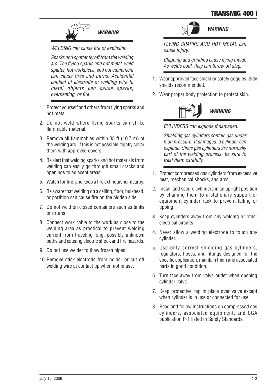 Transmig 400 i | Tweco 400i Transmig User Manual | Page 9 / 64