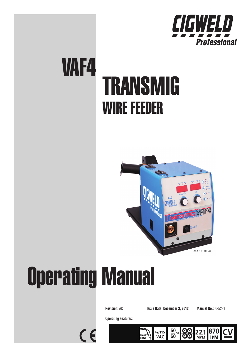 Tweco VAF4 Transmig User Manual | 88 pages