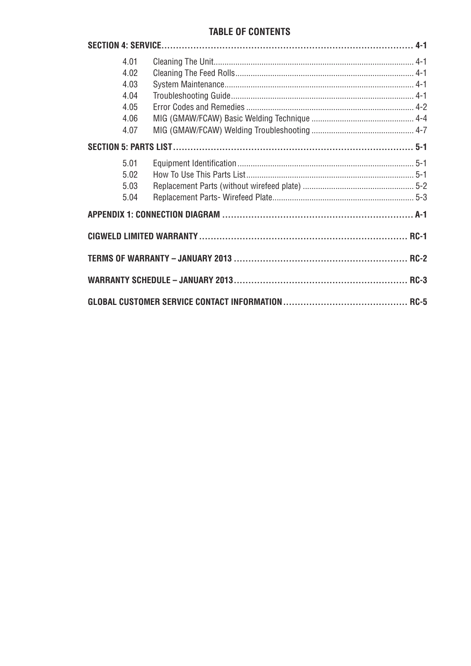 Tweco VAF4HD Transmig User Manual | Page 5 / 84