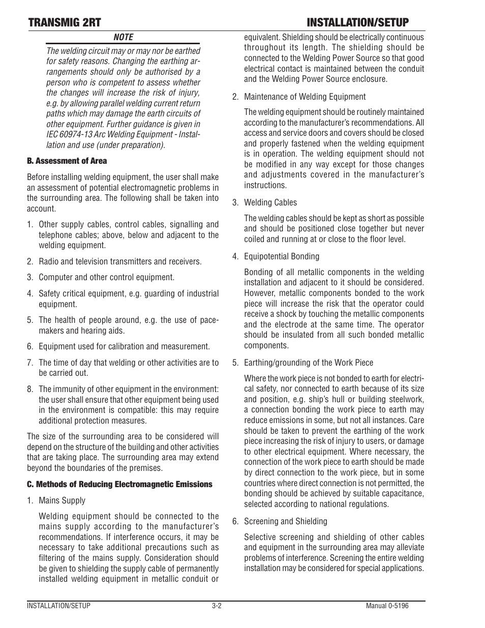 Transmig 2rt installation/setup | Tweco 2RT Transmig User Manual | Page 18 / 54