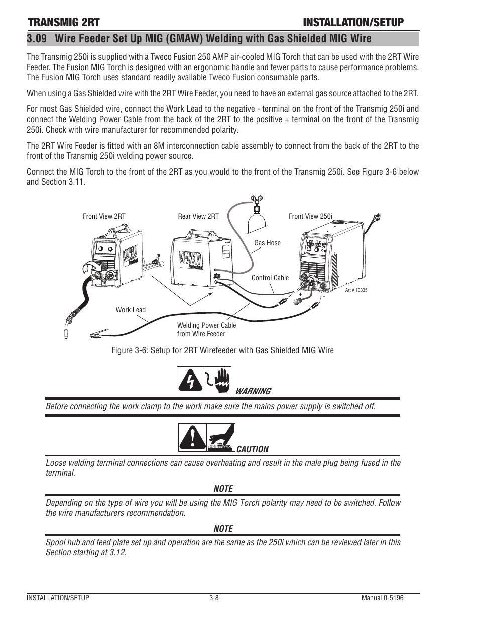Transmig 2rt installation/setup | Tweco 2RT Transmig User Manual | Page 24 / 54