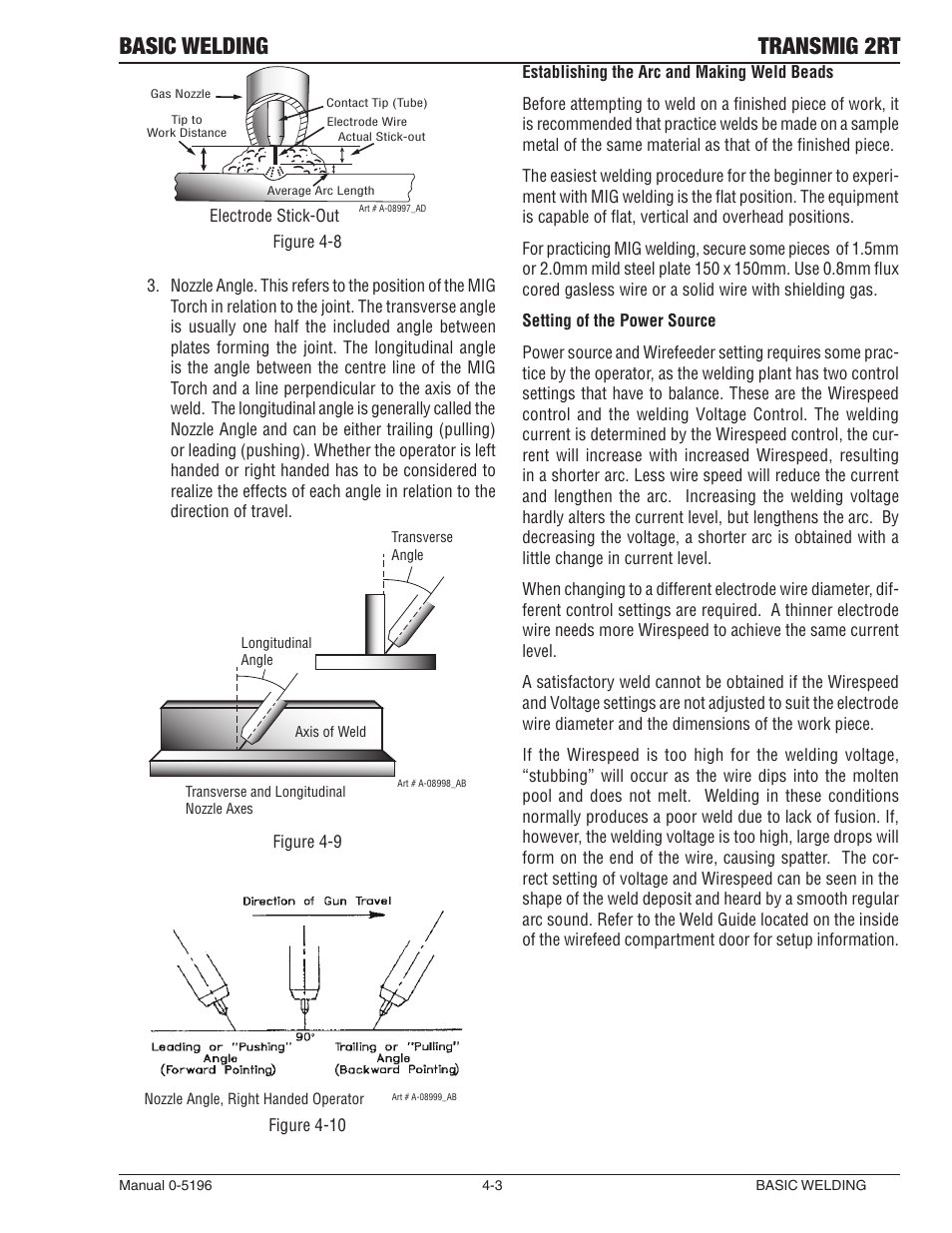 Basic welding transmig 2rt | Tweco 2RT Transmig User Manual | Page 39 / 54
