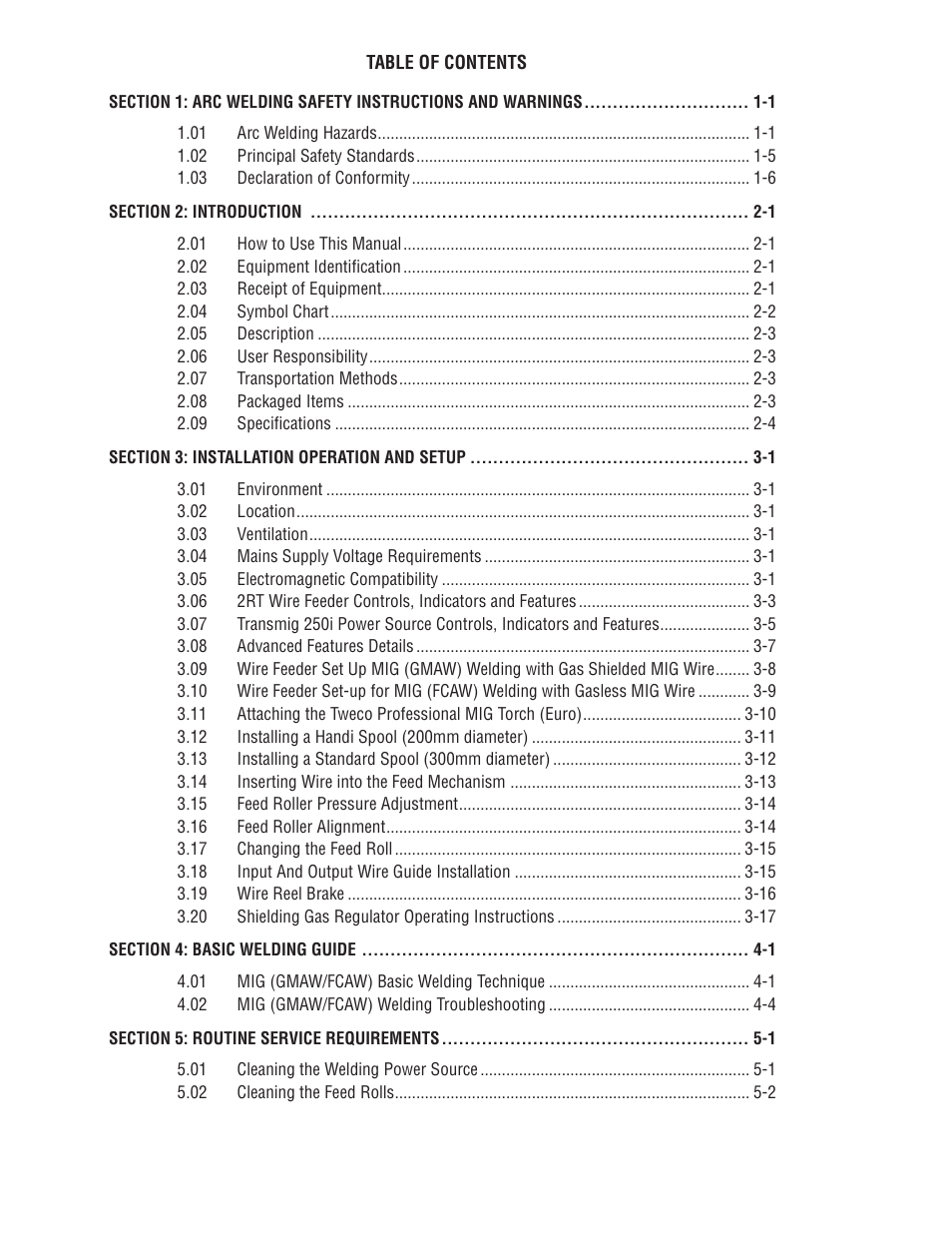 Tweco 2RT Transmig User Manual | Page 4 / 54