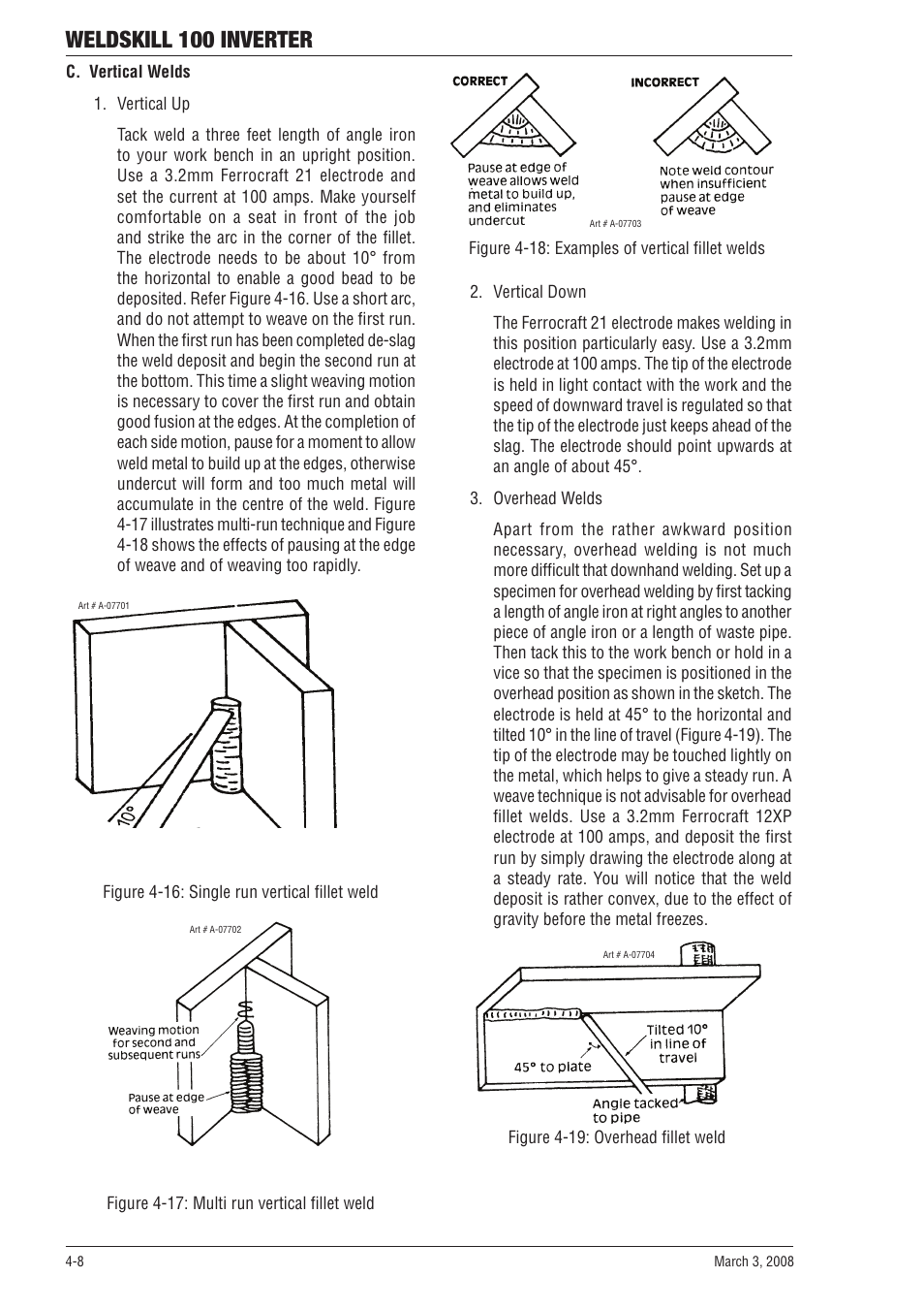 Weldskill 100 inverter | Tweco 100 Weldskill User Manual | Page 30 / 44