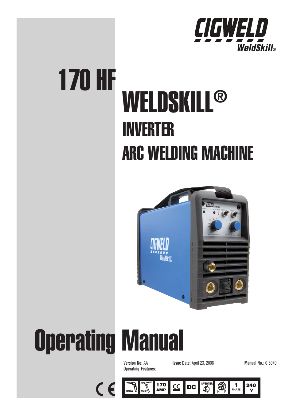 Tweco 170 HF Weldskill User Manual | 48 pages