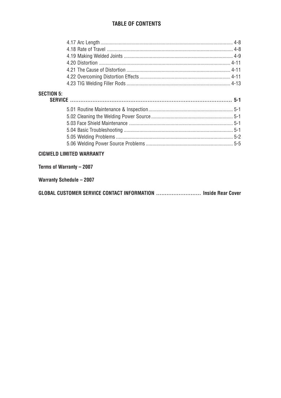 Tweco 170 HF Weldskill User Manual | Page 5 / 48