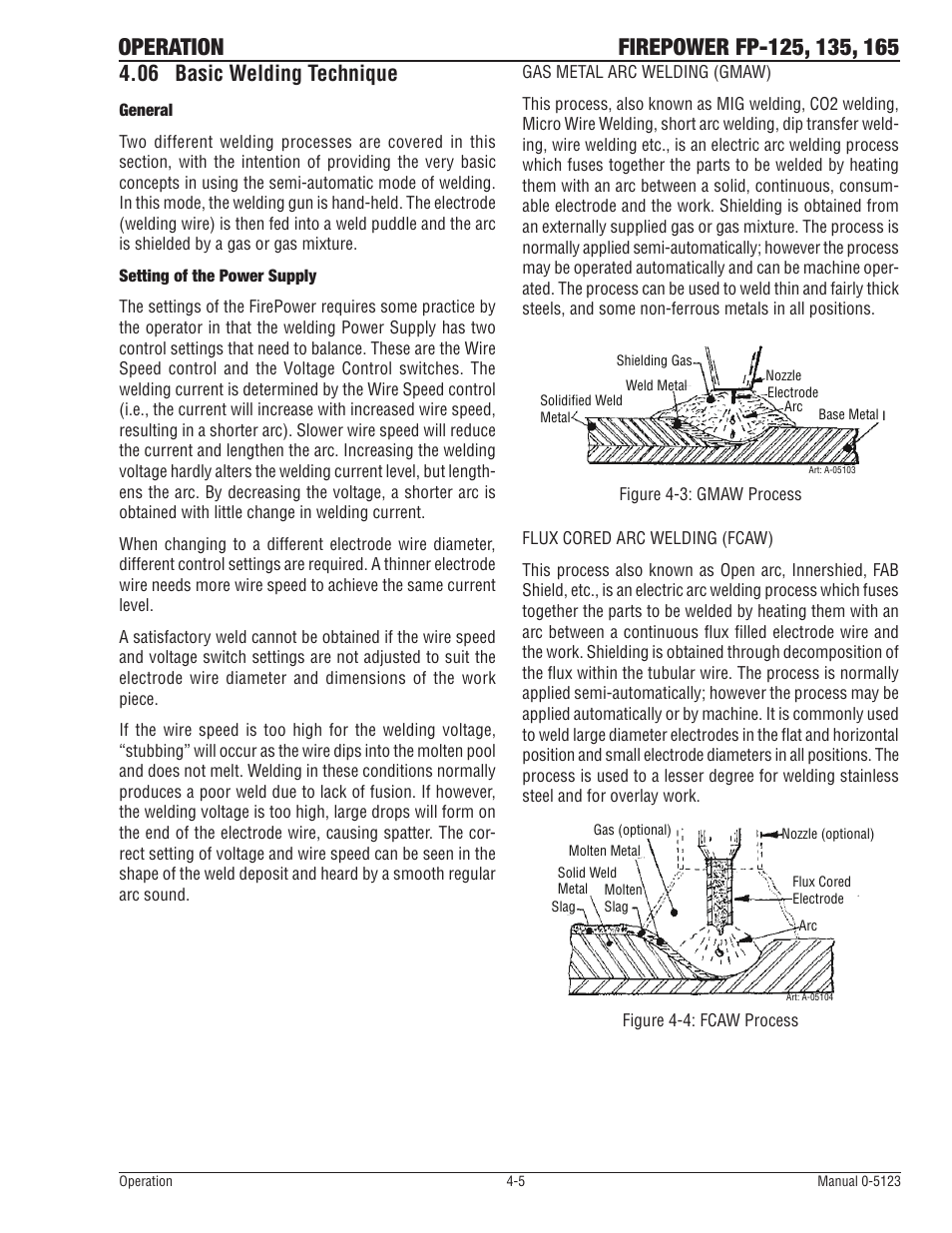 06 basic welding technique, Basic welding technique -5 | Tweco FP-165 Mini MIG Portable MIG Welder User Manual | Page 36 / 60